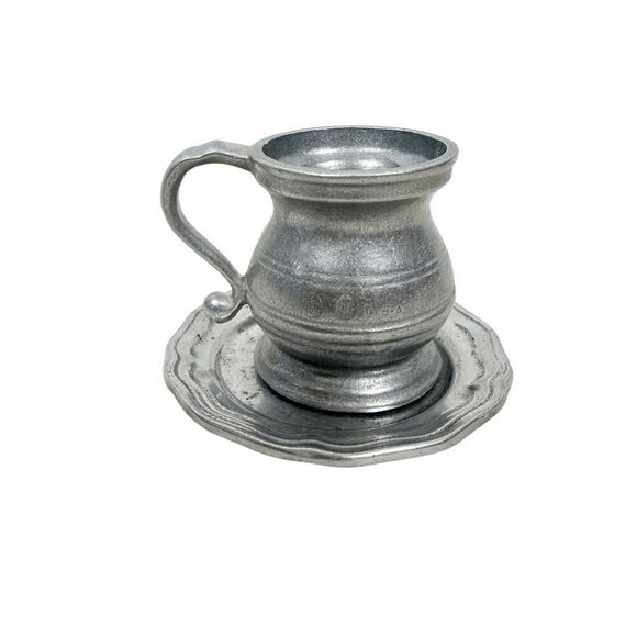 Wilton Other - Wilton Tankard Baluster Mug and Saucer RWP Pewter Set of 2 Decorative Creamer